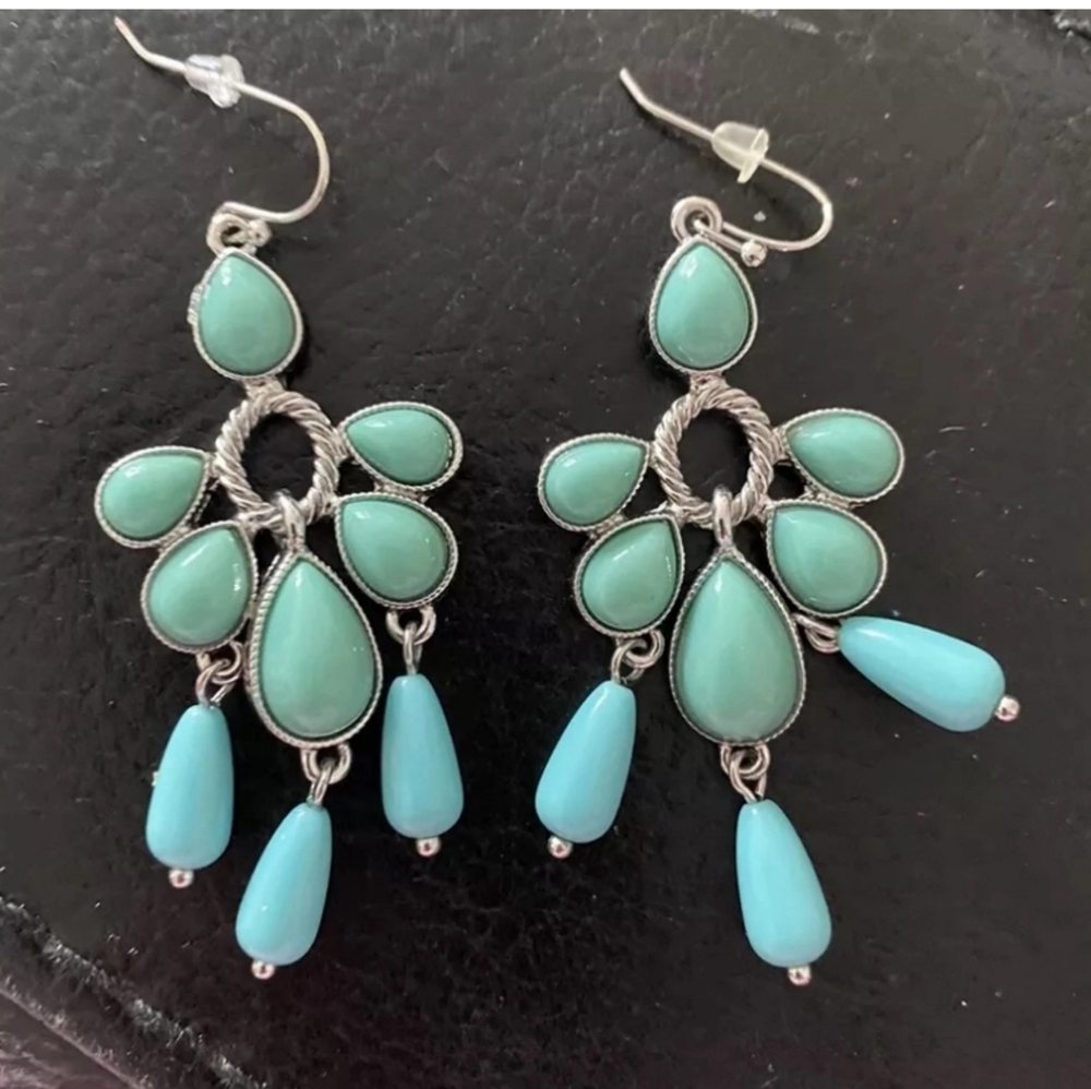 Lia Sophia Rumba Teardrop Chandelier Earrings